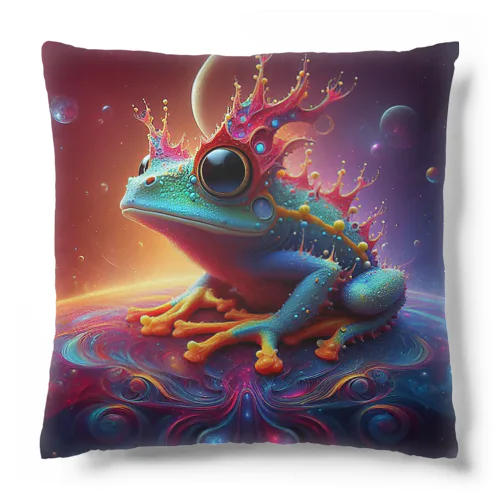 宇宙の中に浮かぶベルツノガエル Cushion