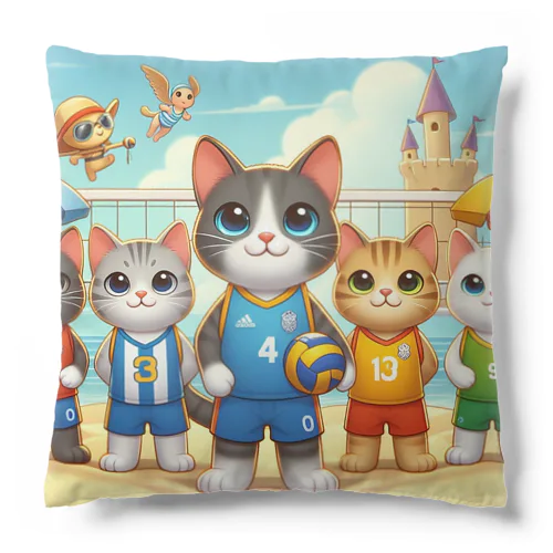 猫好きのみなさん必見！愛らしい猫のバレーボールグッズ Cushion