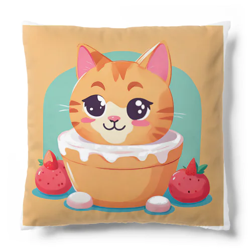 スイーツ大好きな子猫ちゃん Cushion