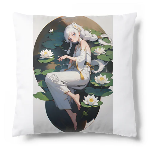 蓮花の少女 Cushion