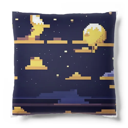 月の見える夜空 Cushion