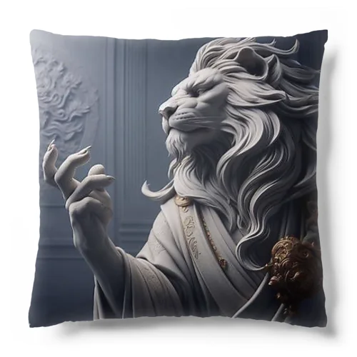 LEOS  BRONZE STATUE Cushion