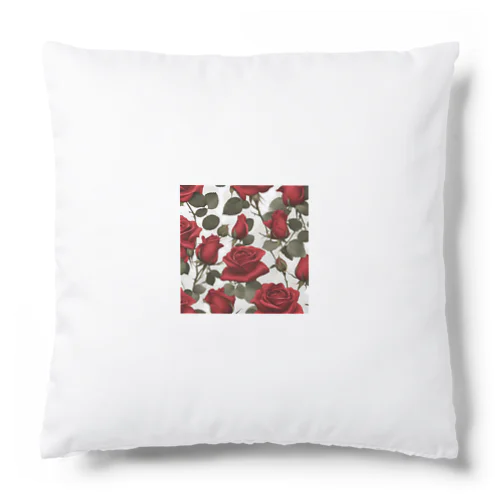 サテンレッドの薔薇 Cushion