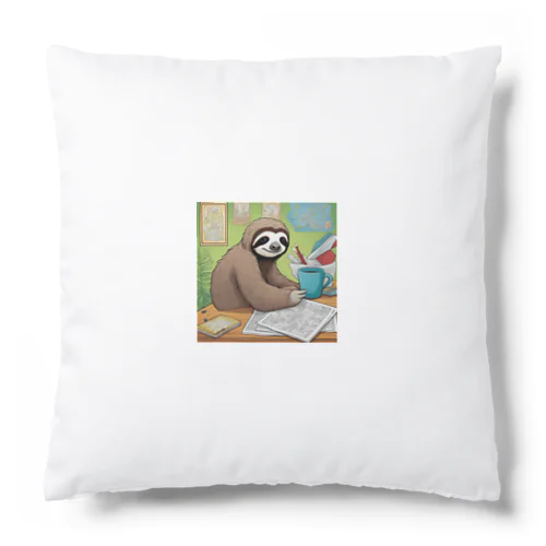 "A Sloth Trying Various Things"  Cushion