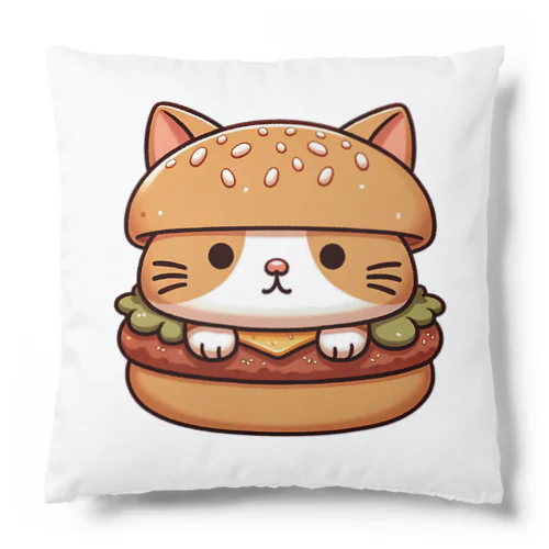 猫バーガー Cushion