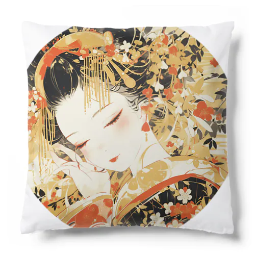 浮世絵 美人画 Ukiyoe beauty painting [UB-NIJI06-SR002-0006] Cushion