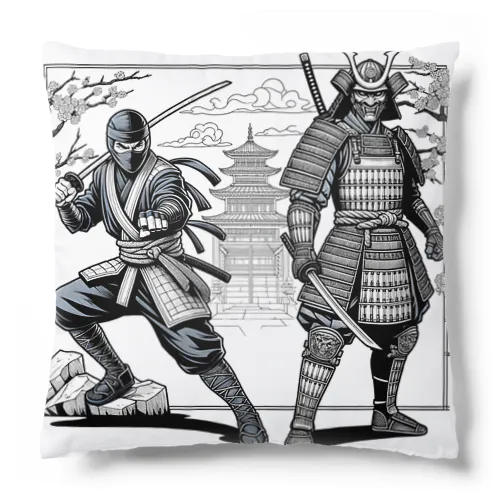 ninja & samurai Cushion