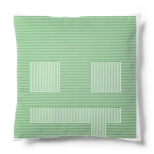 あのときのぽつねんの線（緑） Cushion