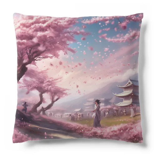 舞い散る桜 Cushion