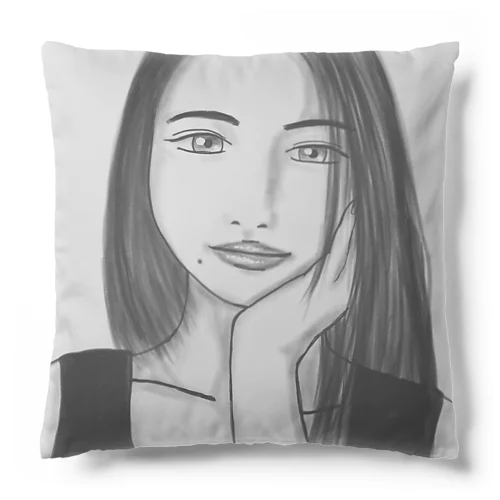 Monotone Girl Cushion