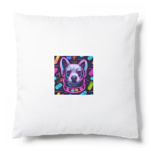 neon dog Cushion