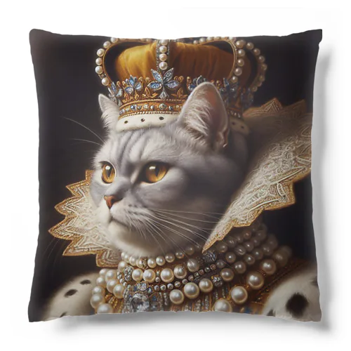 真珠ねこ　ジョージ3世 Cushion