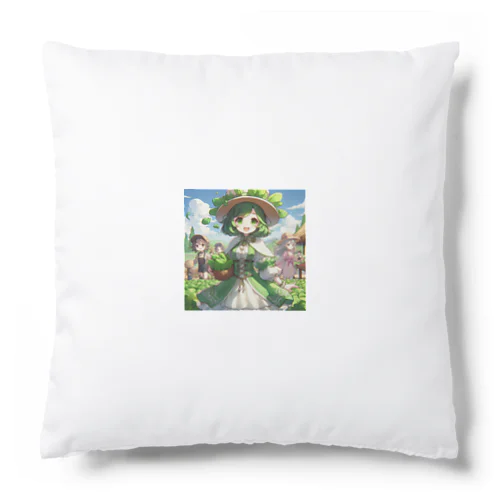 ほうれん草をモチーフにしたアニメキャラクター「スプリナ」 Cushion