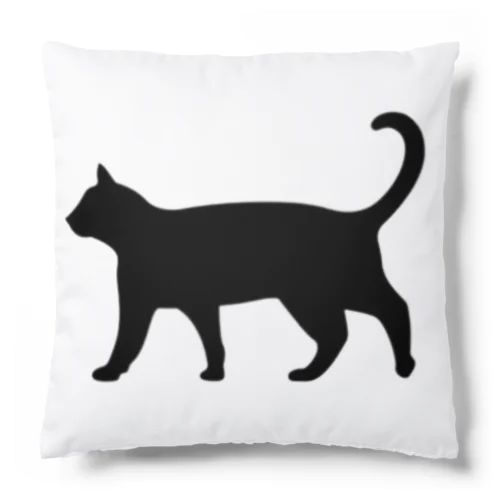 黒猫は見ていた　ねこ Cushion