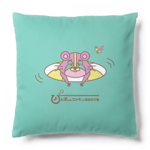 「びわ湖woクリーンniあらいぐま」湖水浴クッション Cushion