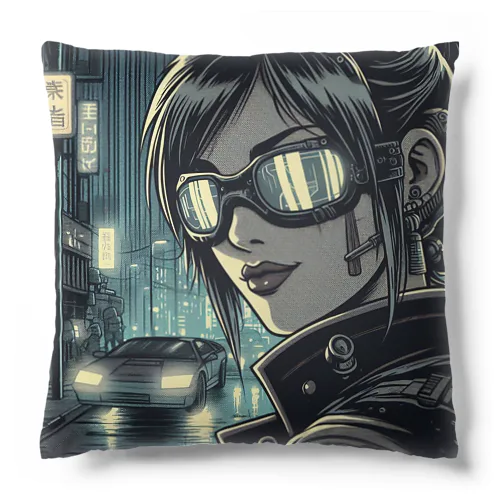 サイバーパンクガールNo.33 Cushion