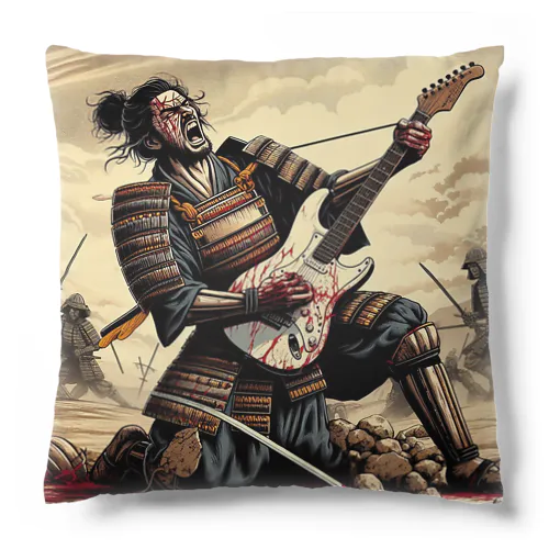 戦場の侍ギタリスト Cushion