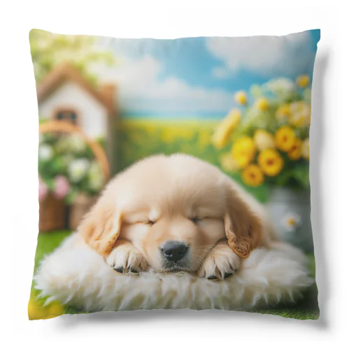 ゴールデンの子犬 Cushion