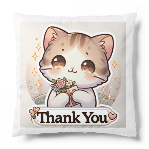 Thank cat Cushion