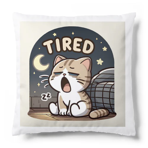 Tired cat7 Cushion