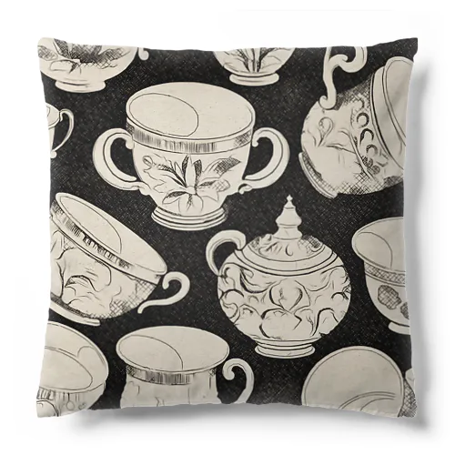 花の詩カップ(The Flower Poetry Cup) Cushion