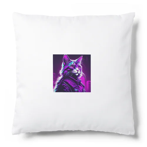 ROCKYCAT　ガラス越し Cushion