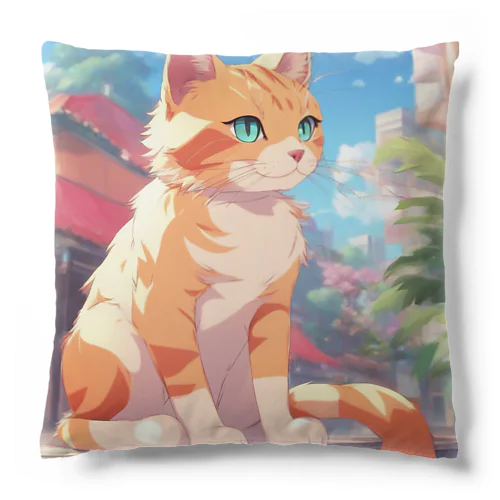 窓辺に佇む、かわいらしい猫ちゃんの姿🐱✨ Cushion