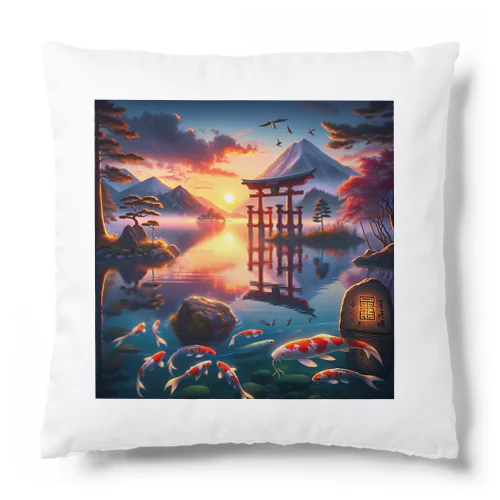 幸福のご来光 Cushion