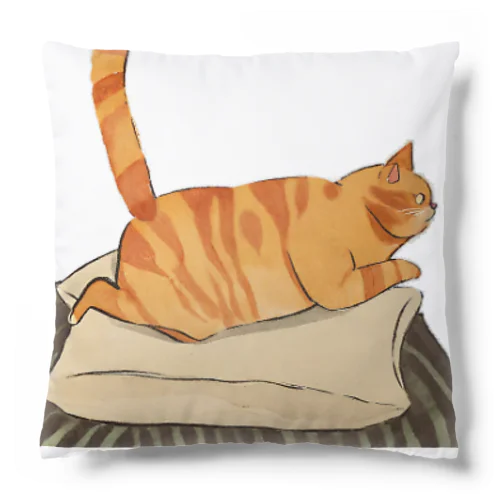 「猫と枕」スタンプ発売記念1 Cushion