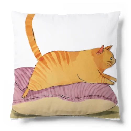 「猫と枕」スタンプ発売記念4 Cushion