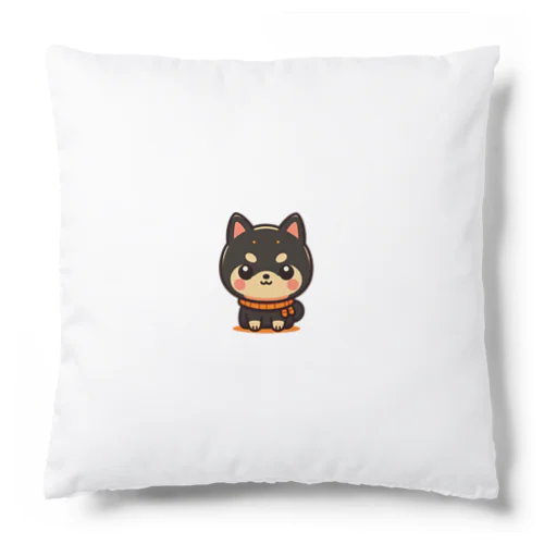 まんまる黒柴 Cushion