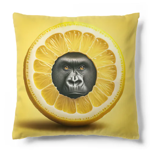 The Mighty Gorilla Lemon  Cushion