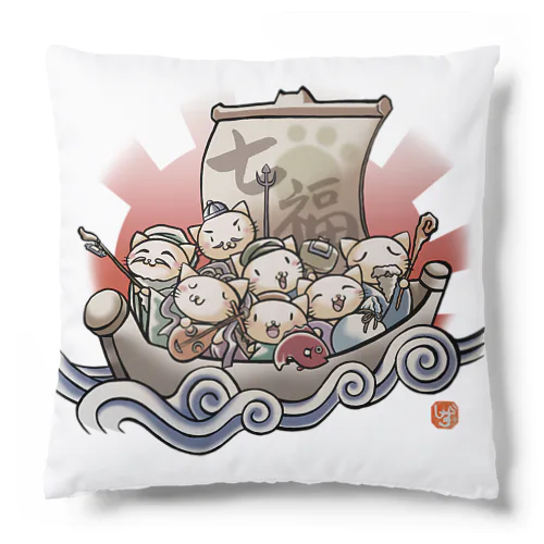 七福にゃんこ Cushion