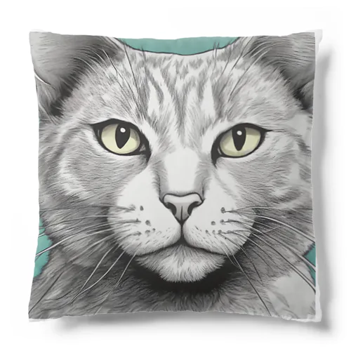 ドアップ猫 Cushion