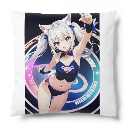 魔法猫少女ルナ「♪せぇ～いぎぃ～のハリケーン～ 宇宙の王者 レッゴー！」高校1年生 Cushion