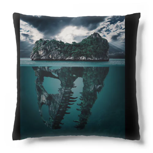 Dinosaur fossils island Cushion