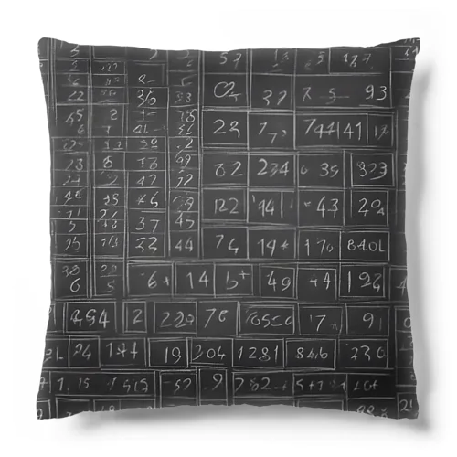 黒板の数字 Cushion