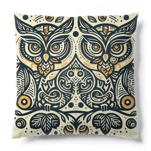 Symmetrical Owls Cushion