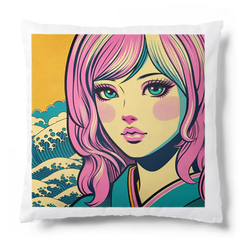 令和・浮世絵ギャル Cushion