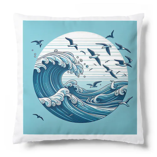 かもめと海 Cushion