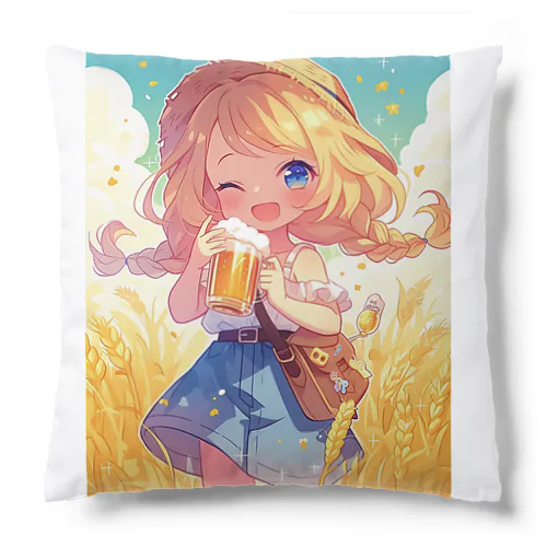 ポップビアガール Cushion