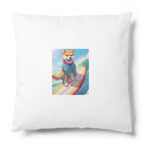 サーフィンする柴犬 Cushion