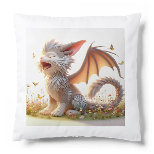 おはようあくび！猫ドラゴン Cushion