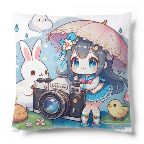 カメラと傘とうさ耳少女とシリーズ　撮影 Cushion