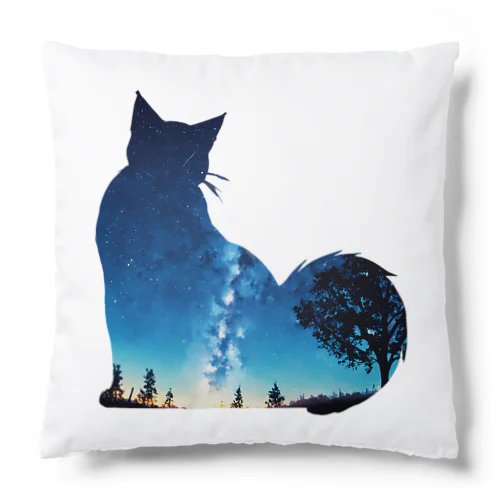 星空と猫_005 Cushion