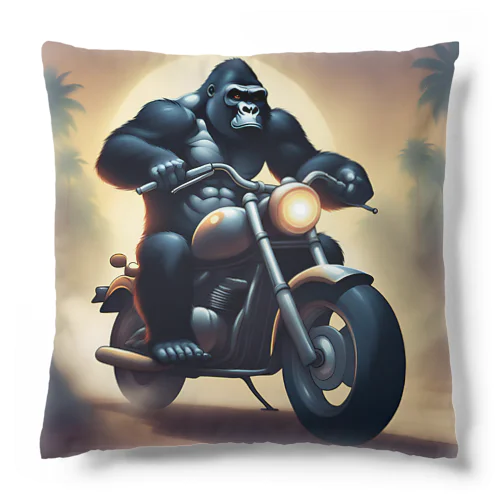 バイクを盗んで走り出すゴリラ Cushion