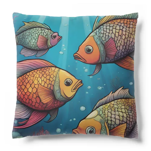 異世界　魚 Cushion