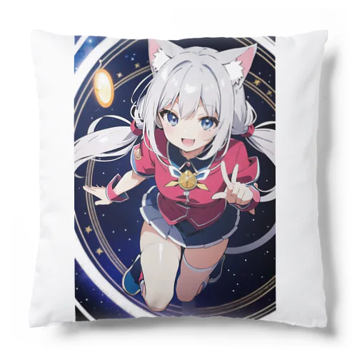 魔法猫少女ルナ「♪行くぞ ボクらのエース 宇宙の基地から～！」高校1年生 Cushion