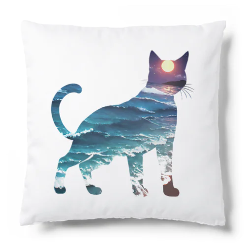 海と猫003 Cushion