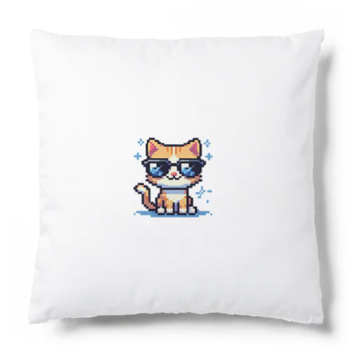 きらりんサングラスにゃんこ Cushion